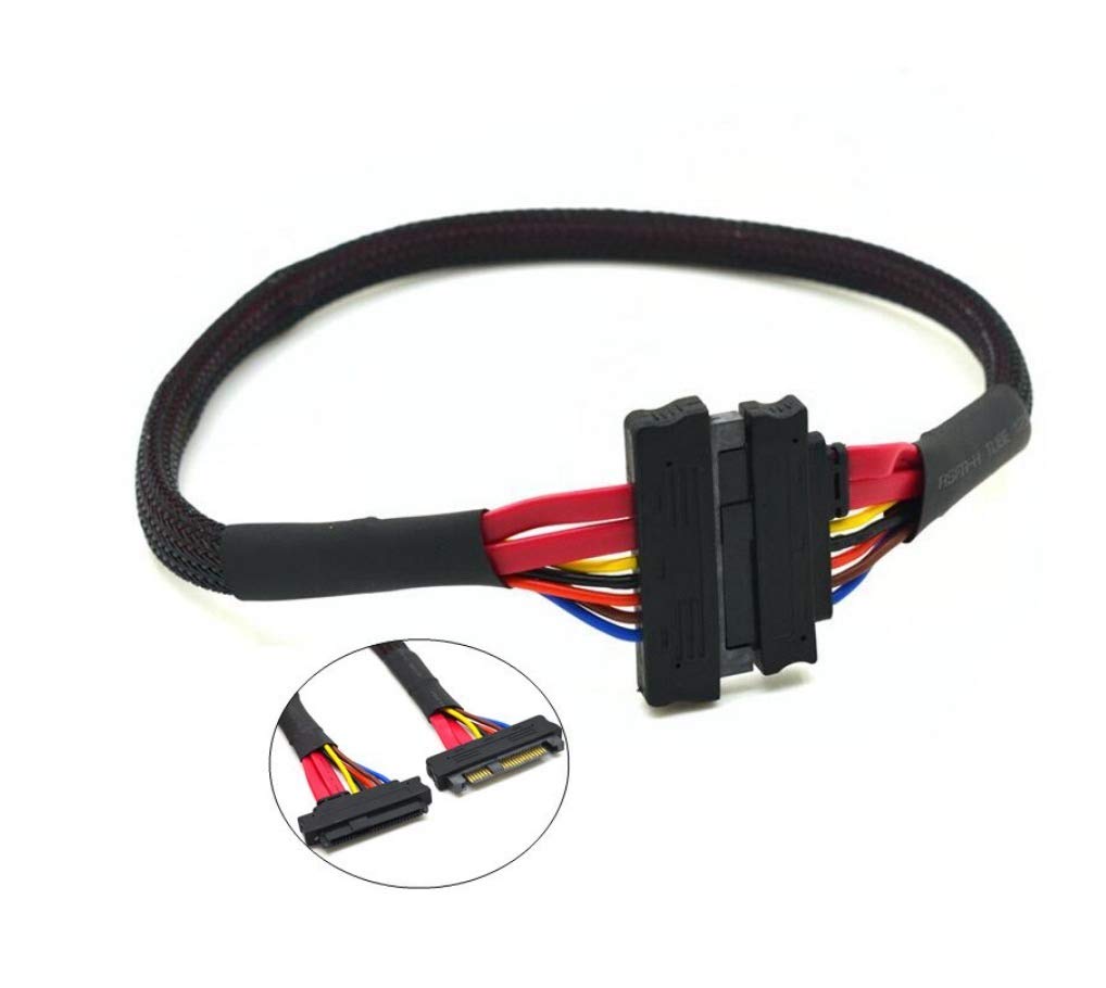 innov8 SAS Hard Disk drive SFF-8482 Male To SFF-8482 Female SAS Cable 29Pin Extension Cable - 0.5m