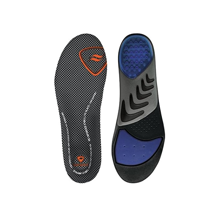 Sof Sole Insoles Men's AIRR Orthotic Support Full-Length Gel Shoe Insert