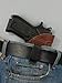 New Barsony Brown Leather Inside the Waistband Holster for Full Size 9mm 40 45