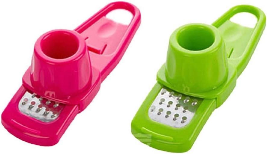 Garlic grater - 1PC Multi Functional Ginger Garlic Grinding Grater Planer Slicer Cutter Cooking Tool Utensils Kitchen Accessories (Random Color)