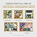 Premium Grade Crystals for Relaxation, Stress Relief, Anxiety, Sleep / 11 pc Calm Crystal Healing Set - Amethyst, Lepidolite, Fluorite, Smoky Quartz, Howlite, Sage & More + Info Guide/Gift Ready