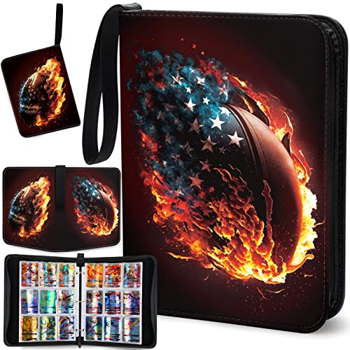 Sports Card Binder, 9-Pocket Football Trading Card Binder with 50 Sleeves,  Baseball Card Holder Binder, Basketball Hockey Card Collection Storage  Album in Kenya | Whizz