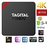 Tagital T95N Android 5.1 TV Box Quad Core 1GB 8GB Ultra HD XBMC Fully Loaded Amlogic S905 Streaming Media Player for TV