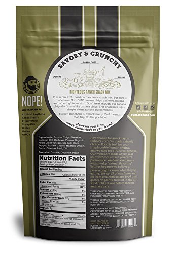 Bubba's Fine Foods Righteous Ranch Snack Mix 4oz Ten-Pack: Gluten Free, Grain Free, Paleo, Vegan - Thumbnail 2