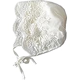 caralin Lace Newborn Baby Hat Cute Cotton Kids Baby Girl Princess Infant Toddler Breathable Bonnet r for Sun Hat Gift Cotton, White