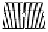 Hongso 18 1/4 Inch Porcelain Coated Cast Iron Grill Grate Cooking Grid Replacement for Charbroil 80005665, CG-65P-CI, Thermos, Uniflame, Master Forge Gas Grill, g515-00b5-w1, 2-Pack, (PCF652)
