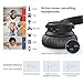 Active Noise Cancelling Headphones Wireless Bluetooth Headphones Over Ear with Mic, HiFi Stereo Deep Bass, Comfortable Protein Ear pads, Foldable Headset for Travel Work Gaming PC TV Cellphone