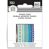 me & my BIG ideas WTSS-02 The The Happy Planner Mini Washi Tape, Blue Hues
