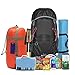 G4Free Lightweight Packable Hiking Backpack 35L Travel Camping Daypack Foldable(Black)