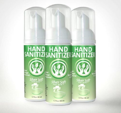 Hand Sanitizer Foam 3 Pack - No Alcohol, Chlorine Free - Anti-bacterial Solution - Natural Moisturizer