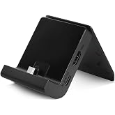 TV Dock Station for Switch 2 and Gen 1, Mini Portable TV Base Docking Station Charging Stand Playstand Replacement Accessories with 4K@120Hz HDMI Adapter for Switch, OLED