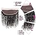 WENYU Brazilian Virgin Deep Wave Human Hair 3 Bundles with Frontal Lace Closure 13x 4 Ear to Ear Lace Frontal with Bundles Weave Natural Black(Deep 18 20 22+16 Frontal, Deep Wave Bundles with Frontal)