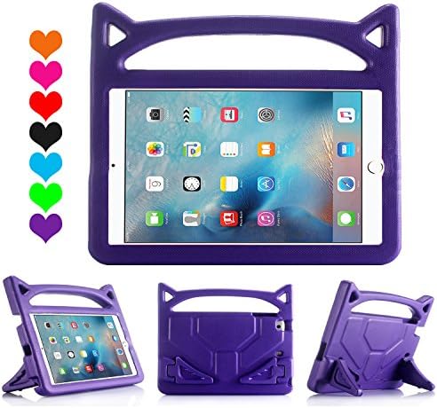 iPad Mini 1 2 3 4 Case for Kids, Roasan Super Protection Light Weight Handle Shockproof EVA Material Screen Protector Perfect for Kids cover (Apple iPad Mini 1 2 3 4, Purple)