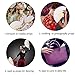 Metable 8pcs Folding Fan White Silk Bamboo Handheld Folded Fan Bridal Dancing Props Church Wedding Gift Party Favors Home Office DIY Decor