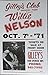 Willie Nelson at Gilleys Club Pasadena Texas Concert Poster