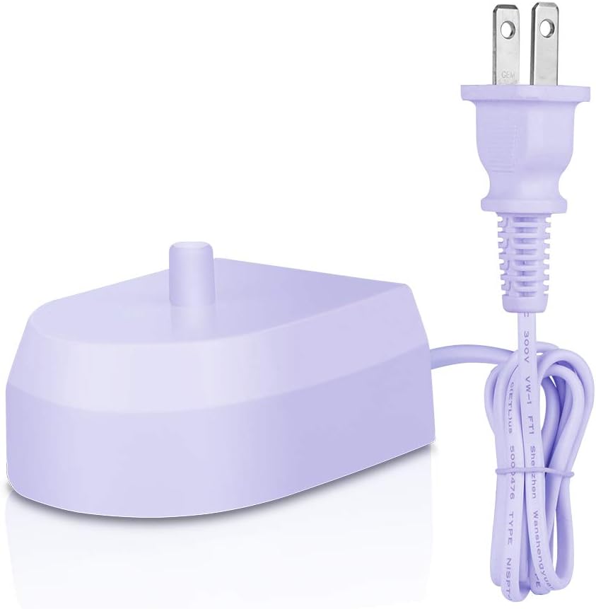 Toothbrush Travel Base | Fits Philips Sonicare Snap-On Rechargeable Handles Electric Toothbrush, by HSYTEK (Purple)