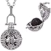 Diffusing Essentials Premium Flower 316l Stainless Steel Lava Stone Aromatherapy Pendant Locket Essential Oil Diffuser Necklace