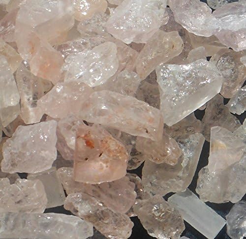 iProGallery Materials: 40 Ct. / 5-6 Pieces Unheated/Untreated Natural Top Quality Rough Peachy Pink Morganite Crystal Gemstones Lot Collection