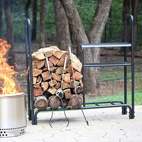 Solo Stove Fire Wood Rack Station 4 Foot Log Rack for Firewood