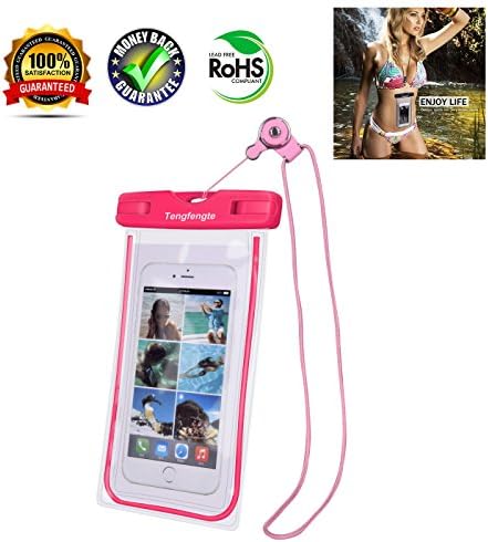 Universal Waterproof Case - Waterproof Phone Pouch - Cellphone Dry Bag for IPhone X/8/8plus/7/7plus/6s/6/6s plus Samsung Galaxy s8/s7 Google Pixel 2 HTC LG Sony MOTO up to 6.5" - 1 PACK