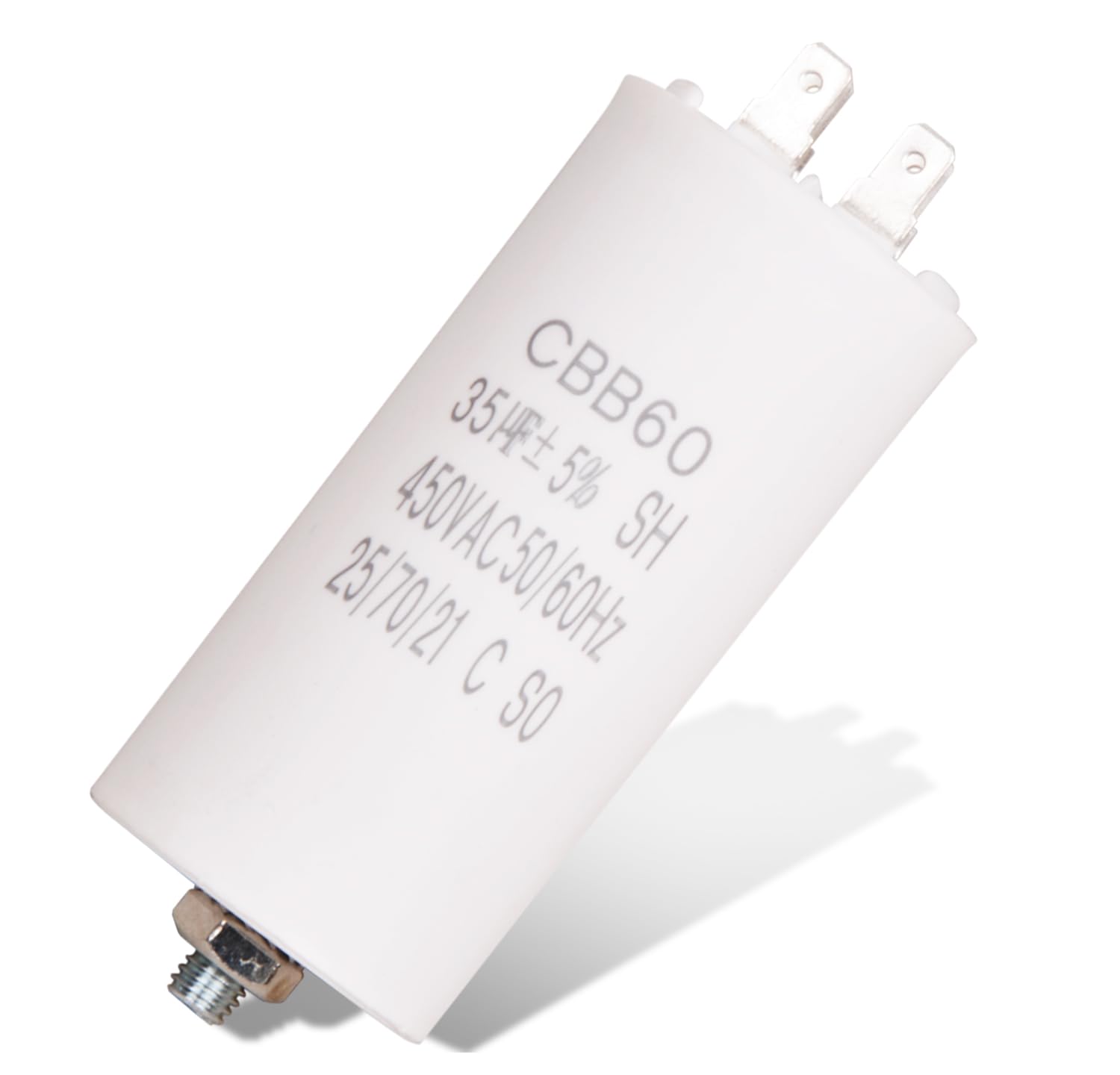 Washing Machine Universal Capacitor with 35uF/35MFD Capacitance, 450 V
