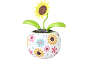 BAOLAILI Sunflower Solar Dancing Solar Toys Solar Dancing Flower,Solar Powered Swinging Animated Dancer Toy Car Decoration for Car Dashboard Office Desk Dancer Toy
