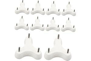 Fenteer 10 Pieces Pottery Pointed Stilts, Kiln Stilts, Accessory, Practical, Professional, 3 Point Ceramic Tripod for Kilns F