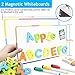 Seckton Magnetic Letters and Numbers for Toddlers 225 PCS Educational Spelling Learning Alphabet Refrigerator Magnets Toys for 2 3 4 5 Year Old Boys Girls Kids Teacher Children Christmas Birthday Gift