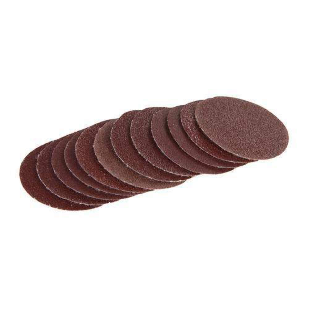 Silverline 446818 Hook and Loop Sanding Discs 50 mm 60pk 20 x 60, 20 x 80, 20 x 120G , Black