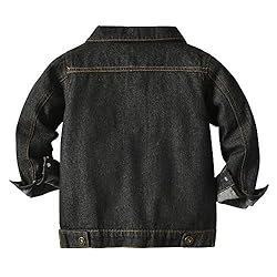 IMEKIS Toddler Baby Denim Jackets Button Down Jeans