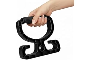 ELLIE DANG DESIGNS (2-Pack) Premium Multi Purpose Heavy Duty Grocery Shopping Bag Holder Carrier Handle - Upgraded Comfortable Grip - High Capacity