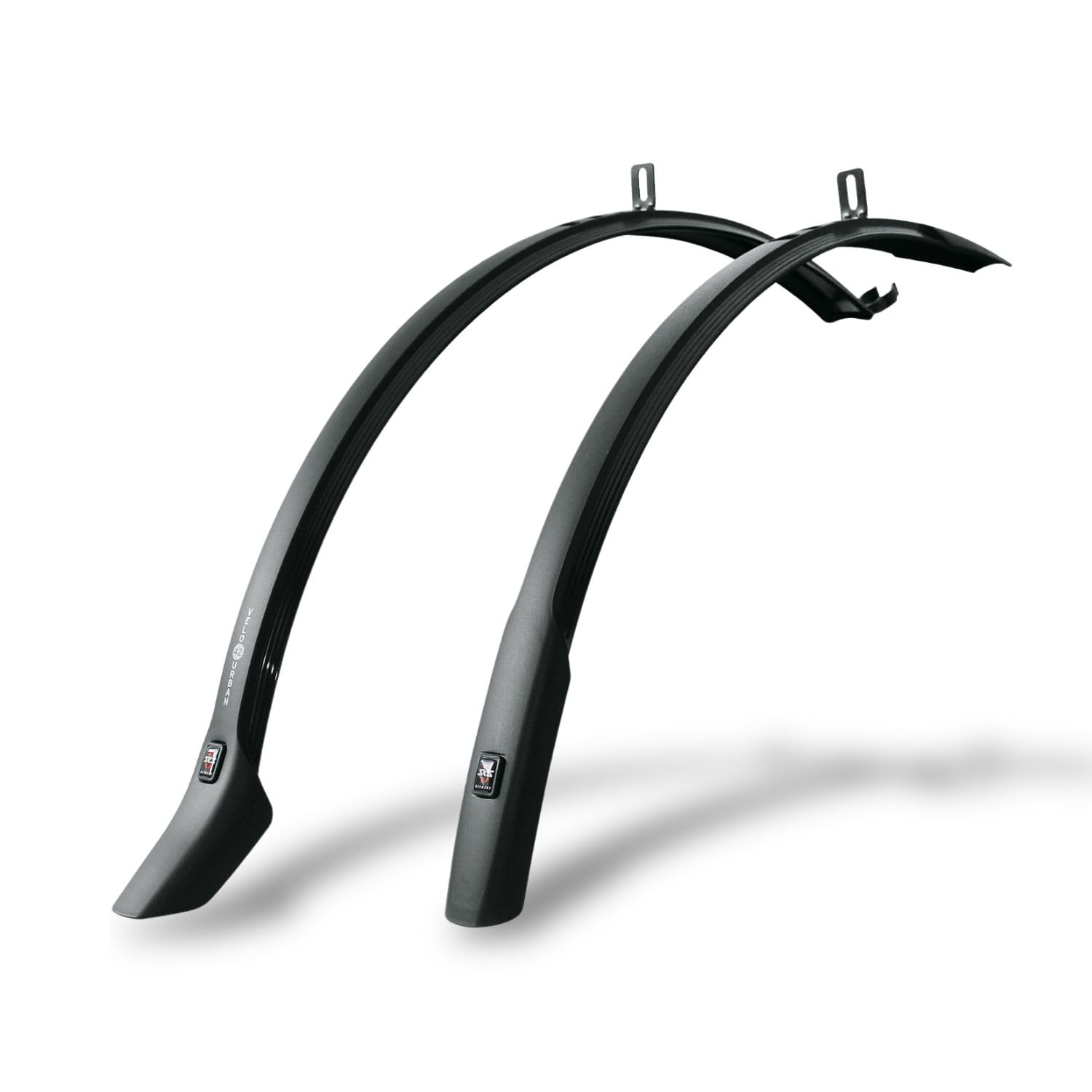 SKS GERMANY VELO 42 URBAN SET 28" mudguard set (bicycle mudguard for city and trekking bikes, for tyre widths 28-38 mm, angle mounting, strut mounting optionally available)