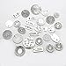 30pcs Inspiration Word Charms Collection - Antique Silver, Inspirational Charms Letter Text Book ME vs ME Never Give Up I WILL I CAN Wish Always Metal Pendants for Jewelry Making DIY Findings (HM44)