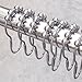 Azonella Rolling Shower Curtain Hooks (Set of 12)