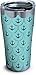 Tervis Anchors & Scallops Pattern Triple Walled Insulated Tumbler Travel Cup Keeps Drinks Cold & Hot, 20oz Legacy, Stainless Steel