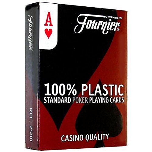 Fournier No. 2500 Poker Size Standard Index Playing Cards (Red)