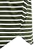 Allegra K Women Stripes Cartoon Print Loose Tunic Top Green XL