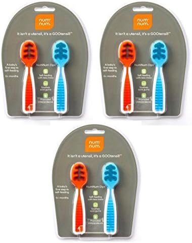 NumNum Pre-Spoon Gootensil Ã¢Â€Â¢ New &amp; Improved Design Ã¢Â€Â¢ Dual Stage Set Ã¢Â€Â¢ Stage One and Stage Two GOOtensils Included | (6 Pre-Spoons) by NumNum LLC