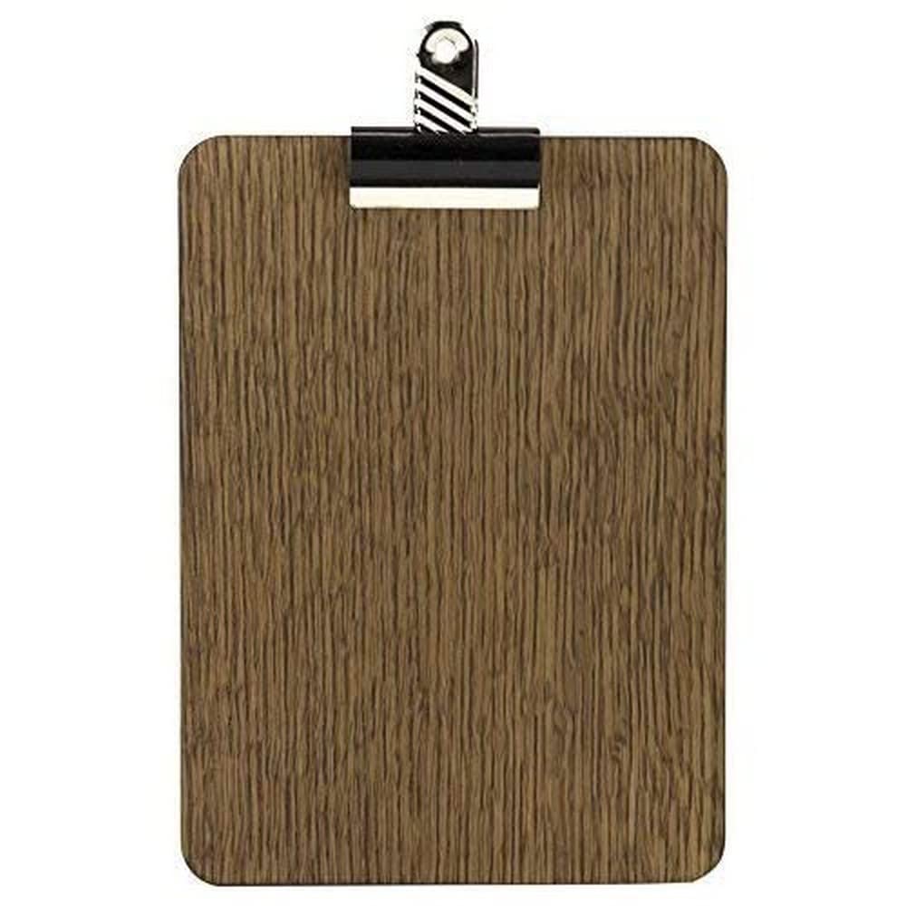 Chalkboards UK Clip Board, Wood,dark brown, 150 x 210 mm