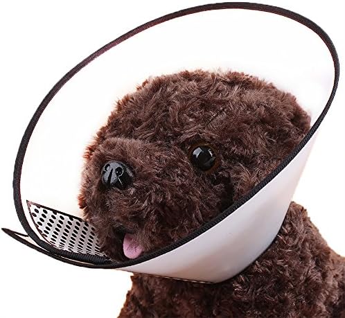 Suica Dog Cat Elizabethan Collar Anti-Bite Wound-Recovery Soft Translucent, XXL Plus