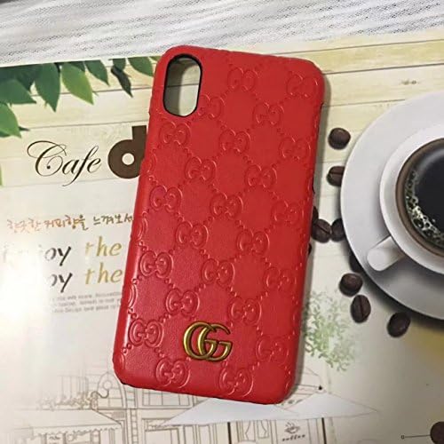 iPhoneX --US Fast Deliver Guarantee FBA-- Luxury PU Leather Style Case Cover for Apple iPhone X Only (Red, iPhoneX)