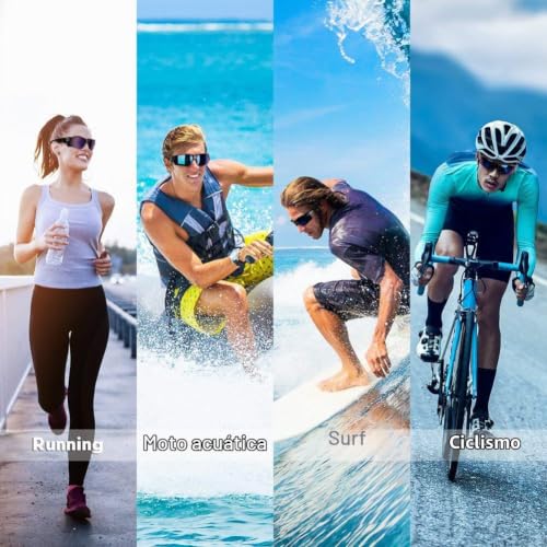 BEACOOL Gafas Ciclismo Hombre Mujer Gafas de Sol Deportivas Polarizadas Protección UV con Monturas Ligeras para Ciclismo Carrera Surf Golf Conduciendo
