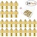 Mussokina 24PCS 3D Printer Nozzles MK8 Extruder Nozzles 0.2mm, 0.3mm, 0.4mm, 0.5mm, 0.6mm, 0.8mm, 1.0mm for Ender 3 5 Makerbot Creality CR-10 with a Storage Box