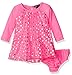 Limited Too Baby Girls' Long Sleeve Confetti Heart Knit Dress, Neon Pink, 12M