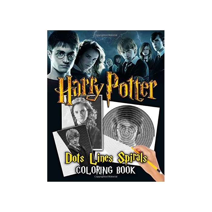 Buy Harry Potter Dots Lines Spirals Coloring Book: Spiroglyphics With Exclusive Images Of Harry ...