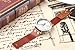 Brown Leather Watch World Map Watches Vintage Map Watch Christmas Gift