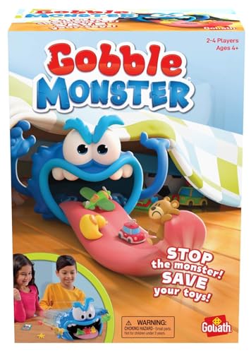 Gobble Monster Game - Save Your Toys from The Monster's Tongue Before It's Too Late by Goliath,Multicolor