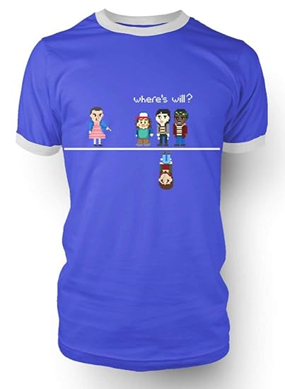 Stranger Things Retro 1980' Ringer T-Shirt Wheres Will? Unisex