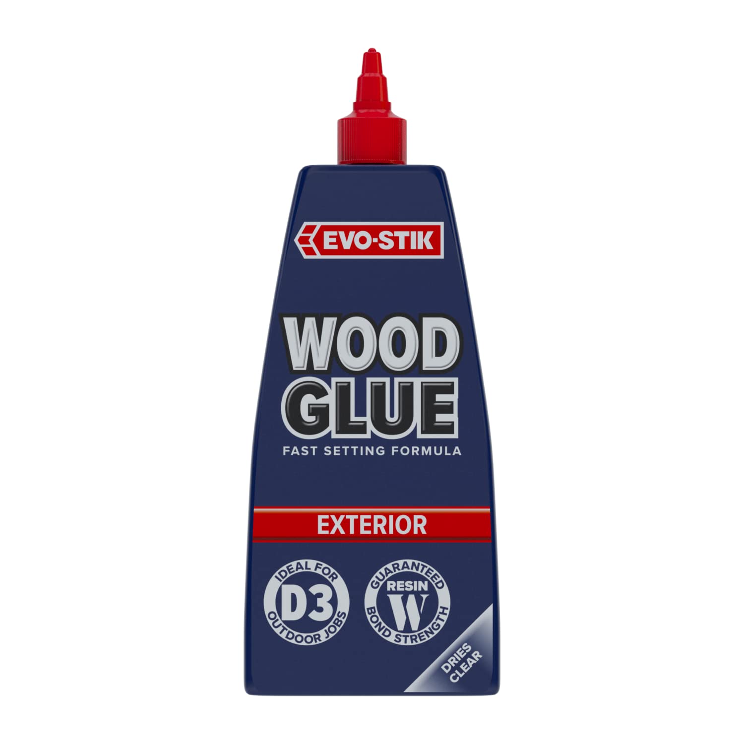 EVO-STIK Wood Glue 1L - Exterior - Weatherproof - Extra Strong - Fast Setting Glue - Dries Clear - Suitable For All Wood Types
