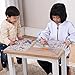 Mombella Reusable Mark-mat Coloring Mat Silicone Placemat,146 Inch, 2 Mats & 6 Marker Pens Value Package,3 Years+, Pretty Girl and Happy Christmas - Advanced